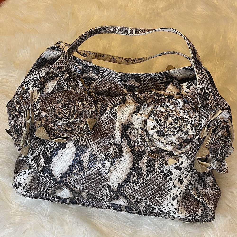 Galian New York Snakeskin Tote Bag Purse